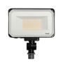 LED Flood Light RGBW 30W RAB X34 with adjustable bracket and high-reflectance white coating for bright output