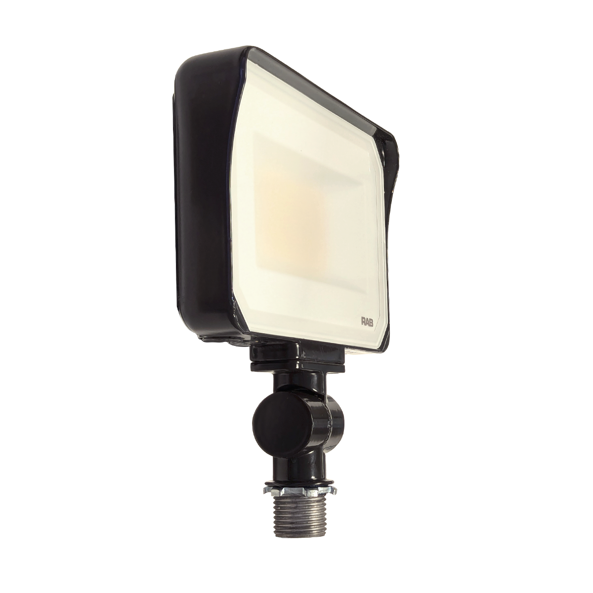 LED Flood Light RGBW 30W RAB X34 with adjustable bracket and white high-reflectance coating for better light output