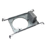 4" Commercial Recessed Frame metal housing with adjustable mounting brackets and electrical box attachment