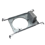 6 Commercial Recessed Frame with adjustable mounting brackets and integrated junction box for secure installation