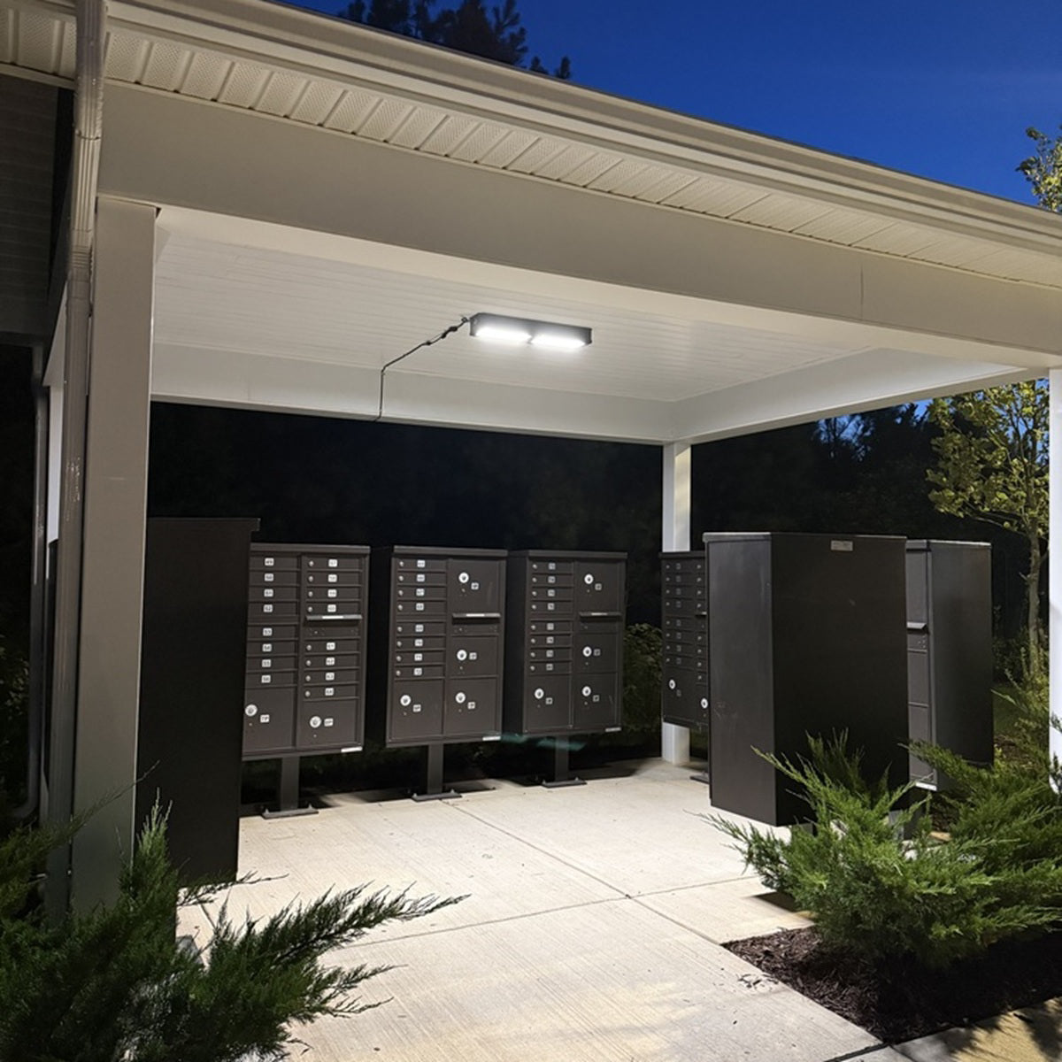 15W Solar LED Canopy Light, Flexible Panel