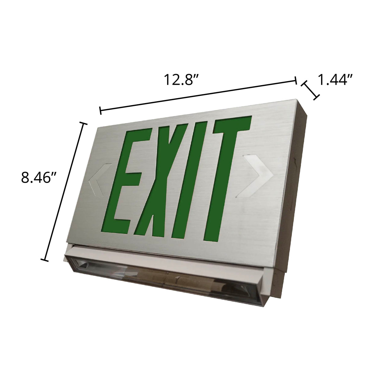 Slim LED Exit Sign & Emergency Light Combo