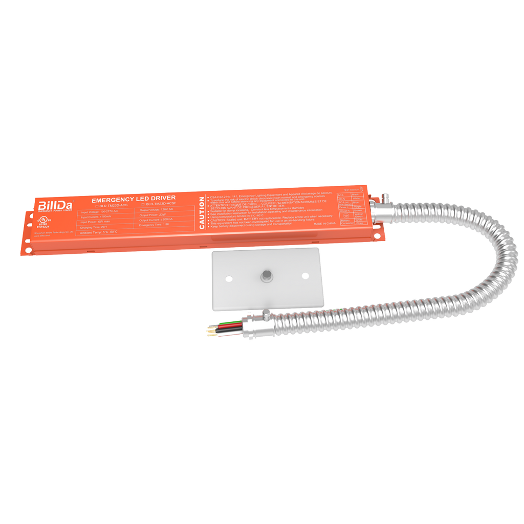 120V Pure Sine Wave Emergency LED Driver | BLD-TM23D-ACSF | 23W Output