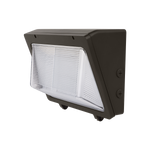 Black outdoor wall light fixture on a white background