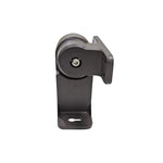 Black metal yoke mount designed for SBSG21 Area Lights with adjustable swivel and secure mounting hole.