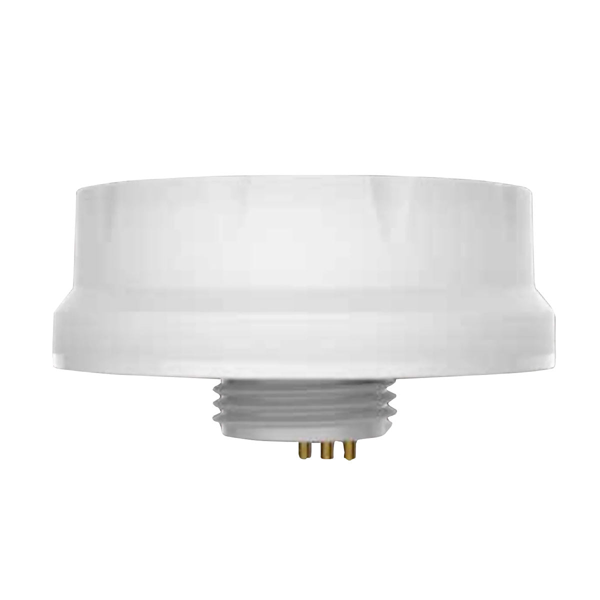 White Bi-Level Motion Sensor with Light Harvesting feature designed for efficient lighting control and energy savings.
