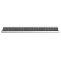 Solar sign light shown from the front with the solar panel visible on top. 