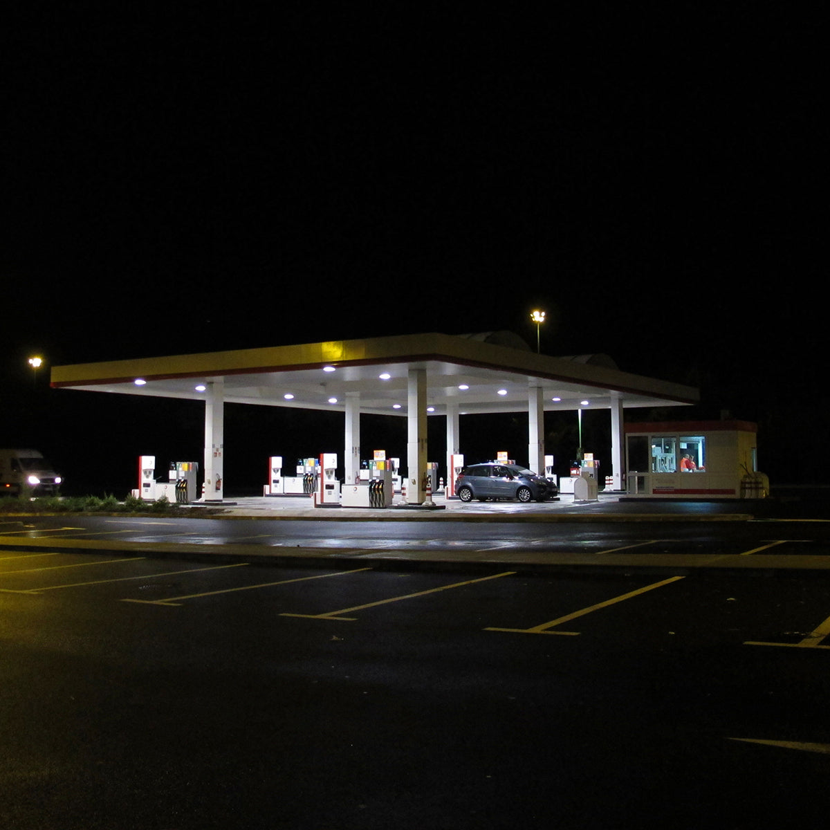 LED Gas Station Canopy Light - Wattage Selectable