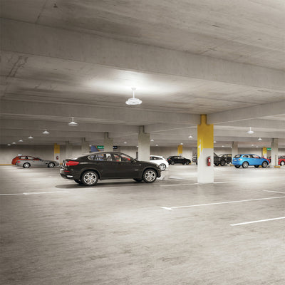 Selectable LUX LED  Parking Garage Canopy Light with Uplight