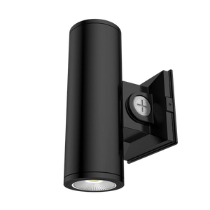 10W Selectable RAB CD34 3" Wall Sconce Cylinder Light - Black