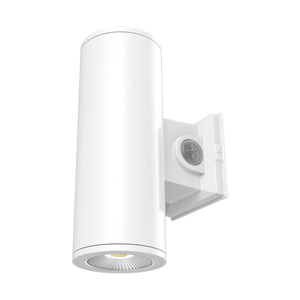 20W Selectable RAB CD34 4" Wall Sconce Cylinder Light - White