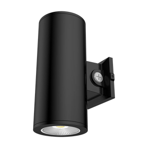 36W Selectable RAB CD34 6" Wall Sconce Cylinder Light - Black
