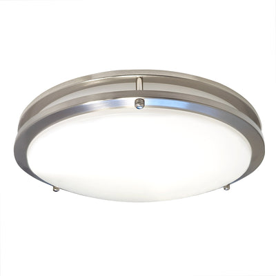 Double Ring LED Flush Mount Ceiling Light with Selectable Color Temperature
