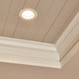 8 inch LED Downlight 5-CCT 22W Nora Theia installed in ceiling with warm white light on