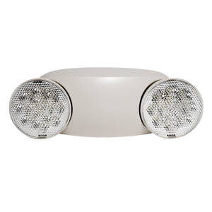 Dual Head LED Emergency Light with two adjustable heads for reliable lighting during power outages in commercial spaces