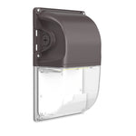 Mini LED Wall Pack w Photocell with adjustable 30W 20W 15W and 3 color temperatures for outdoor lighting