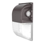 Mini LED Wall Pack w Photocell with adjustable wattage and color temperature in durable waterproof housing for outdoor use