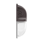 Side view of Mini LED Wall Pack w Photocell 3 CCT 30W 20W 15W showing compact durable design