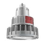 Industrial explosion-proof high-bay light fixture on a white background