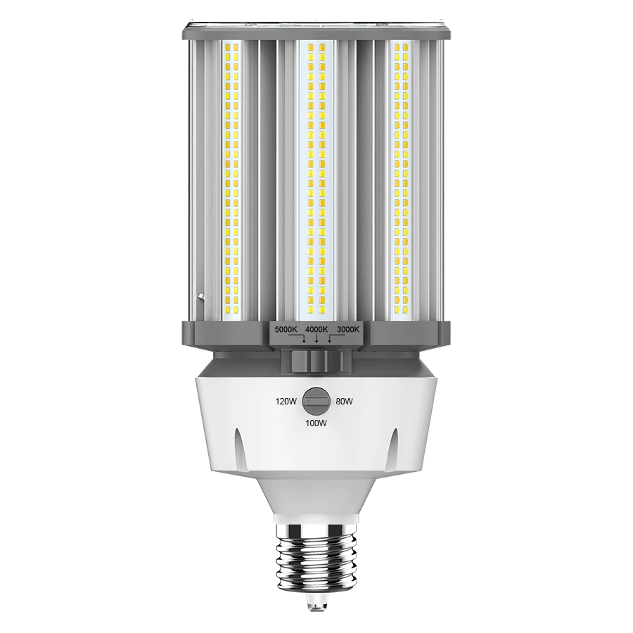 RAB LED HID Replacement Lamp - 80W/100W/120W - Wattage Selectable - 3000K/4000K/5000K CCT Selectable - Replaces 320W/400W/600W Metal Halide - EX39 Base
