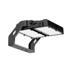 Adjustable LED High Mast Light with durable black housing designed for large-scale outdoor lighting applications