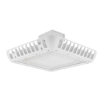LED Canopy Light 100/80/60/40W with durable white housing designed for bright outdoor covered spaces lighting.