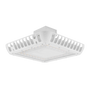 LED Canopy Light 100/80/60/40W with durable white housing designed for bright outdoor covered spaces lighting.