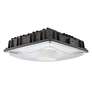 LED Canopy Light 2 CCT 63/45/30W with durable housing and wide beam angle for parking garages and gas stations