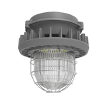 LED Hazardous Location Jelly Jar Light 65W MaxLite HLRS CID2 with protective cage and durable housing