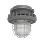 LED Hazardous Location Jelly Jar Light 65W MaxLite HLRS CID2 with protective cage and durable housing