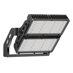 LED High Mast Flood Light 1200/960/800W with dual panel design and adjustable mounting bracket for large area illumination