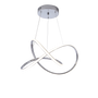 LED Swirl Chandelier 3-CCT 30W pendant light with adjustable height and softly diffused glow for modern spaces