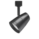 10W LED Trac-Lites Track Head with 4-CCT settings in black, designed for adjustable, energy-efficient lighting solutions