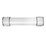 36" LED Vanity Light Brushed Nickel with acrylic shade, adjustable 3-CCT, damp rated, and dimmable for bathrooms