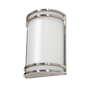 LED Wall Sconce Brushed Nickel with opal acrylic shade and 3 color temperature settings for versatile lighting