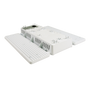White compact Linear LED Low Bay 130W fixture designed for easy installation in commercial spaces