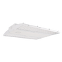 White ceiling light fixture on a white background