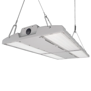 LHB Linear LED High Bay 200W 4000K suspended light fixture with rugged housing for industrial and outdoor use