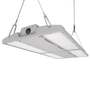 Linear LED High Bay light with swappable optics, IP66 and IK10 rated, 300W durable industrial fixture