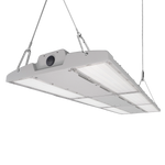 Linear LED High Bay light with swappable optics, durable for harsh conditions, 400W, IP66 and IK10 rated.