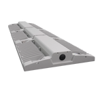 Linear LED High Bay light with swappable optics, IP66, IK10, durable for cold, wet, and impact-prone areas, 400W power.
