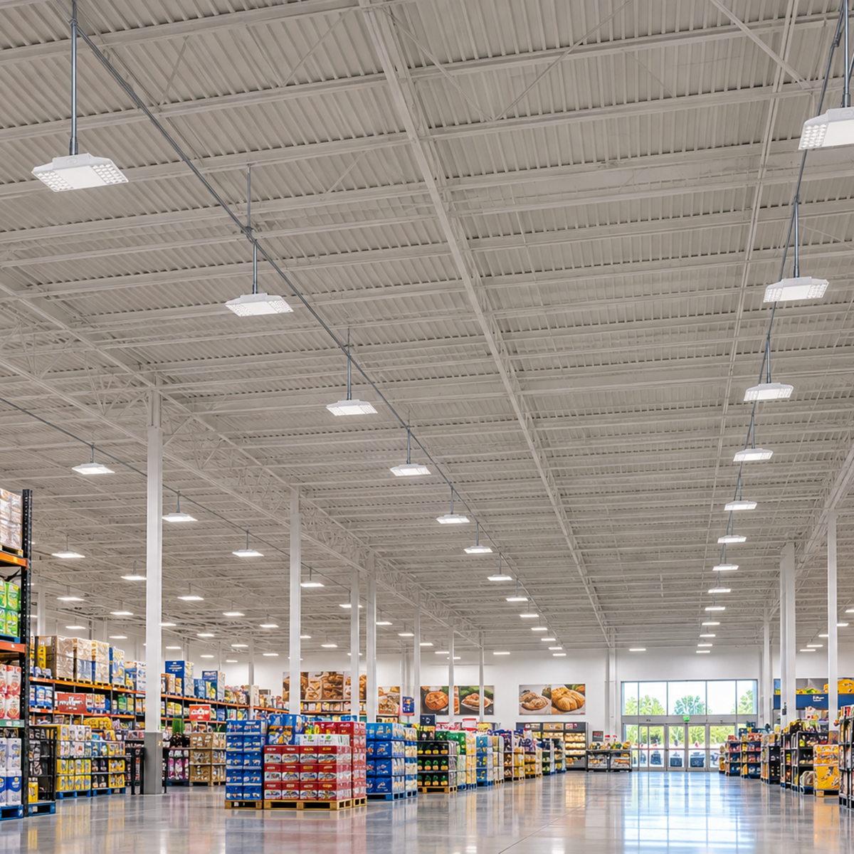 160W Selectable LED Linear High Bay with Emergency Backup