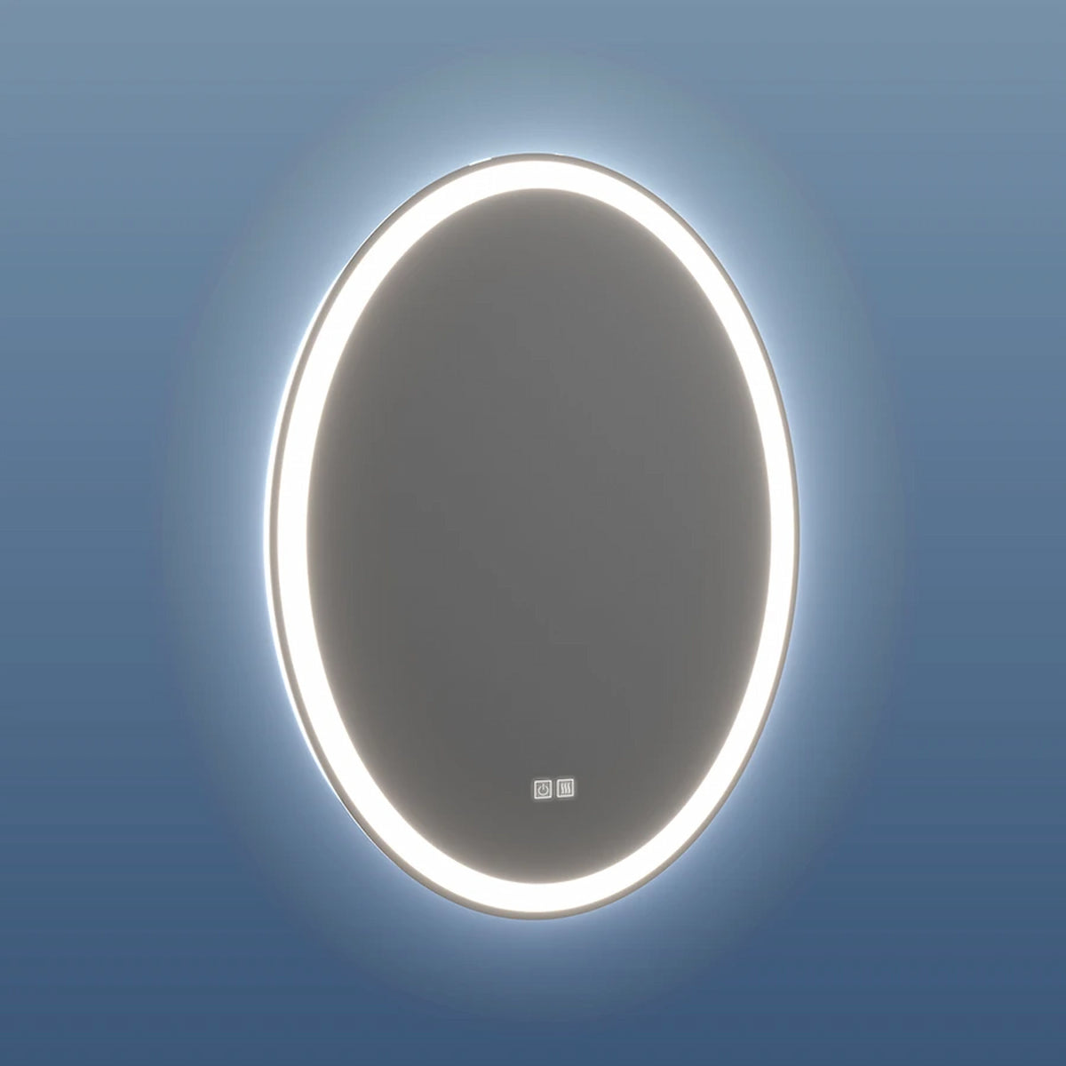 RAB Color-Selectable Round Frameless Vanity Mirror – 46W, 24" x 32"