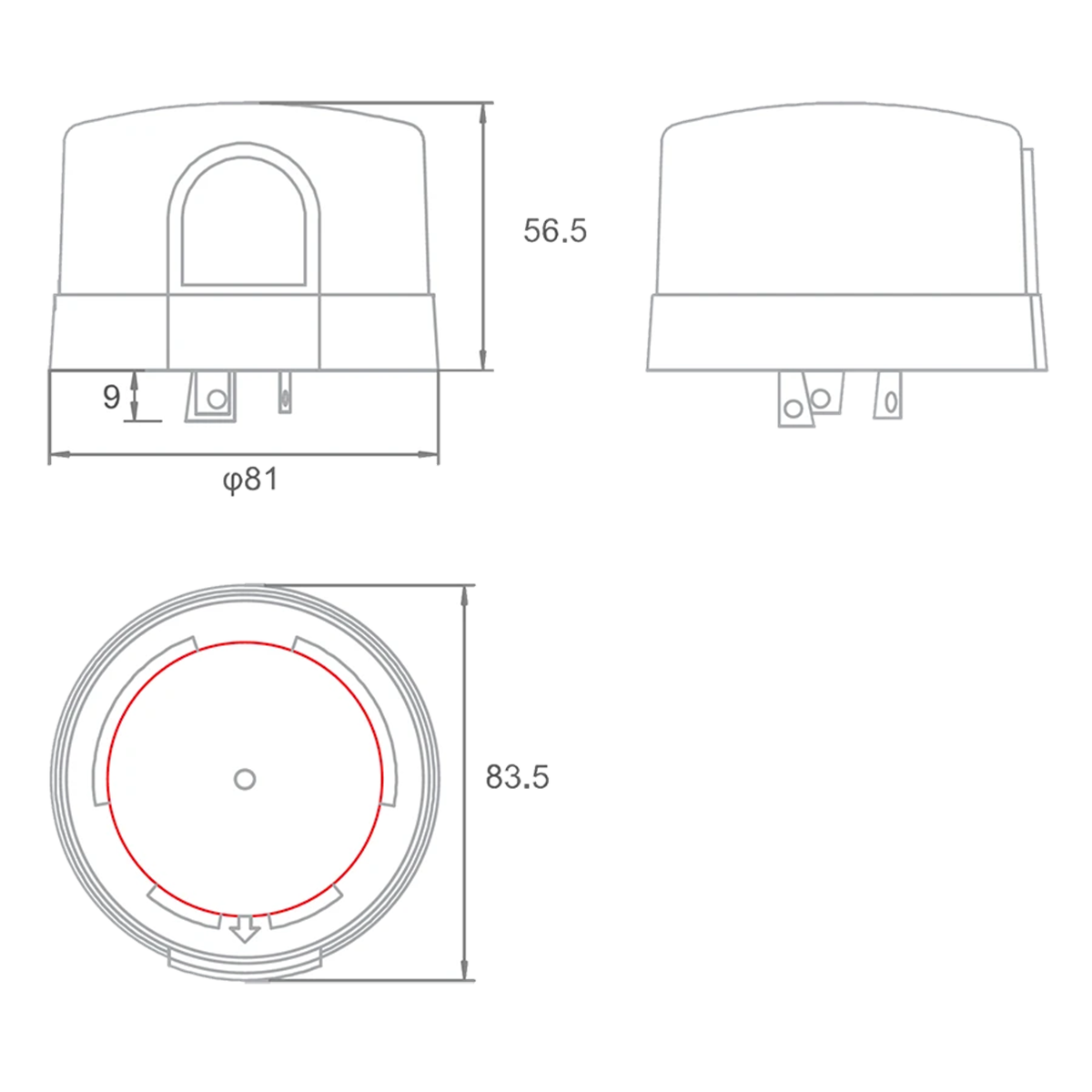 RAB Twistlock Photocell, 120-277V