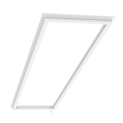 Contemporary 1x4 RAB FRAME LED frame light for T-bar drop ceiling grids in offices, retail stores, healthcare, classrooms, and more.
