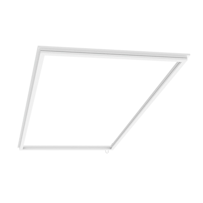 Contemporary 2x4 RAB FRAME LED frame light for T-bar drop ceiling grids in offices, retail stores, healthcare, classrooms, and more.