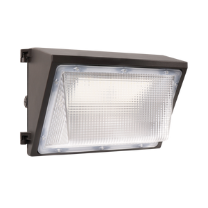 Semi Cutoff LED Wall Pack 90W with durable die-cast aluminum housing and clear lens for outdoor security lighting