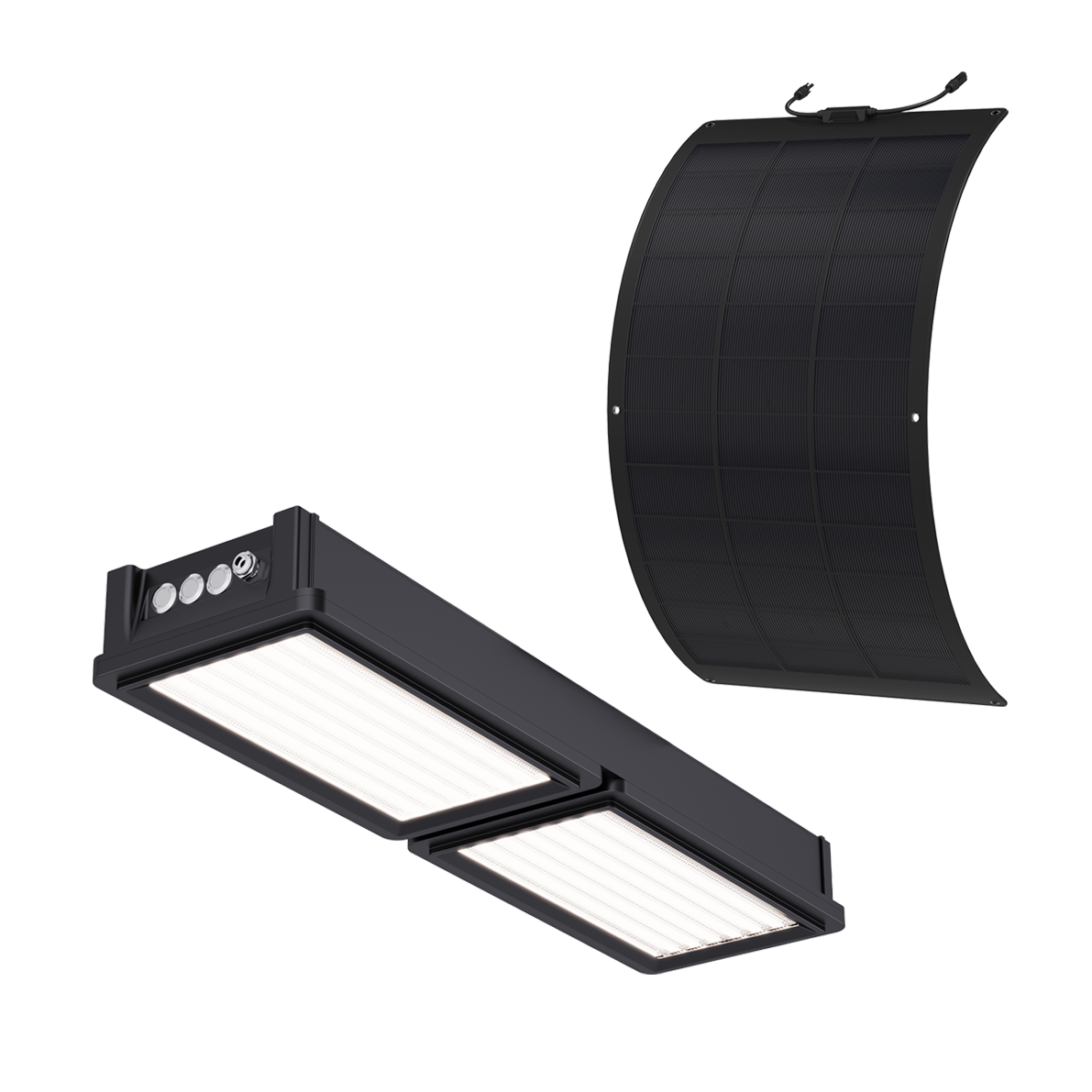 Solar LED Canopy Light with Flexible Solar Panel