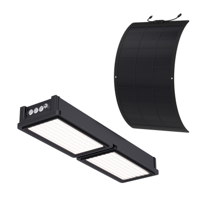 Solar LED Canopy Light with Flexible Solar Panel