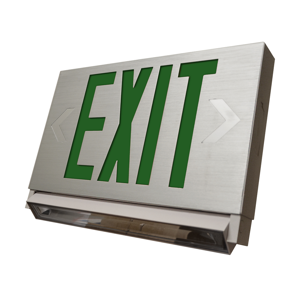 MaxLite Thin Aluminum Exit Sign & Emergency Light